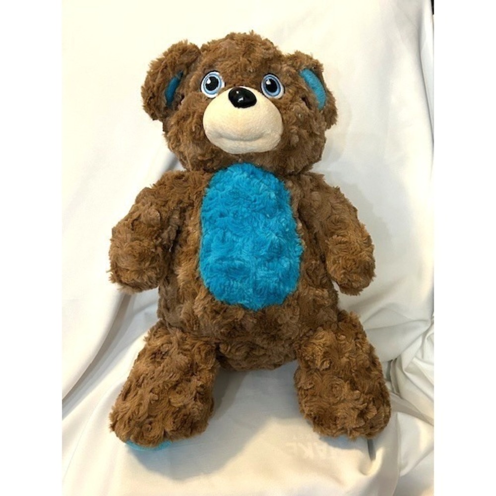 Lenz Frenz LLC Brown Blue Teddy Bear Glasses Case‎ Plush Practical Cuddly